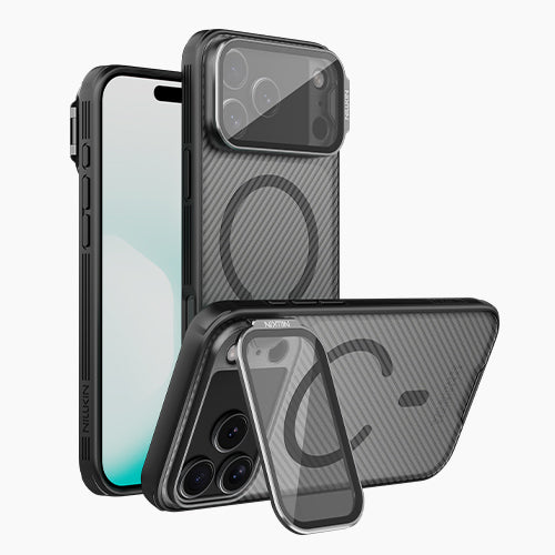 For iPhone 17 Pro Max Nillkin Magnetic Case with  Transparent Lens Guard