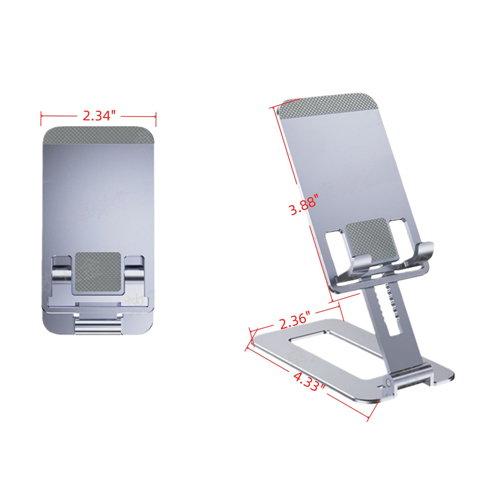 Portable height-adjustable folding desktop stand
