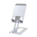 Portable height-adjustable folding desktop stand