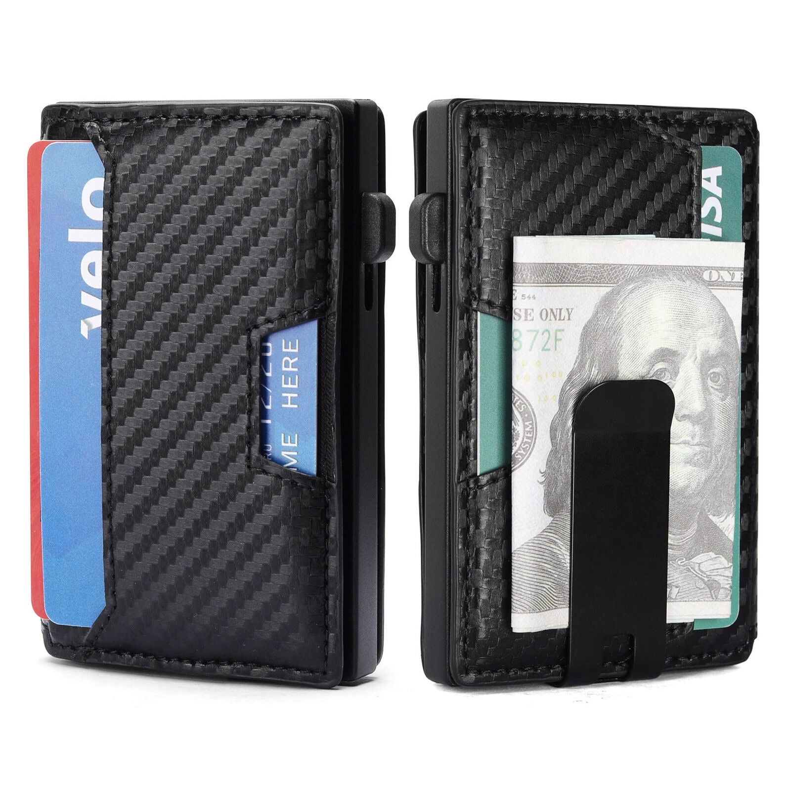 Minimalist ultra-thin wallet for men with RFID anti-theft function