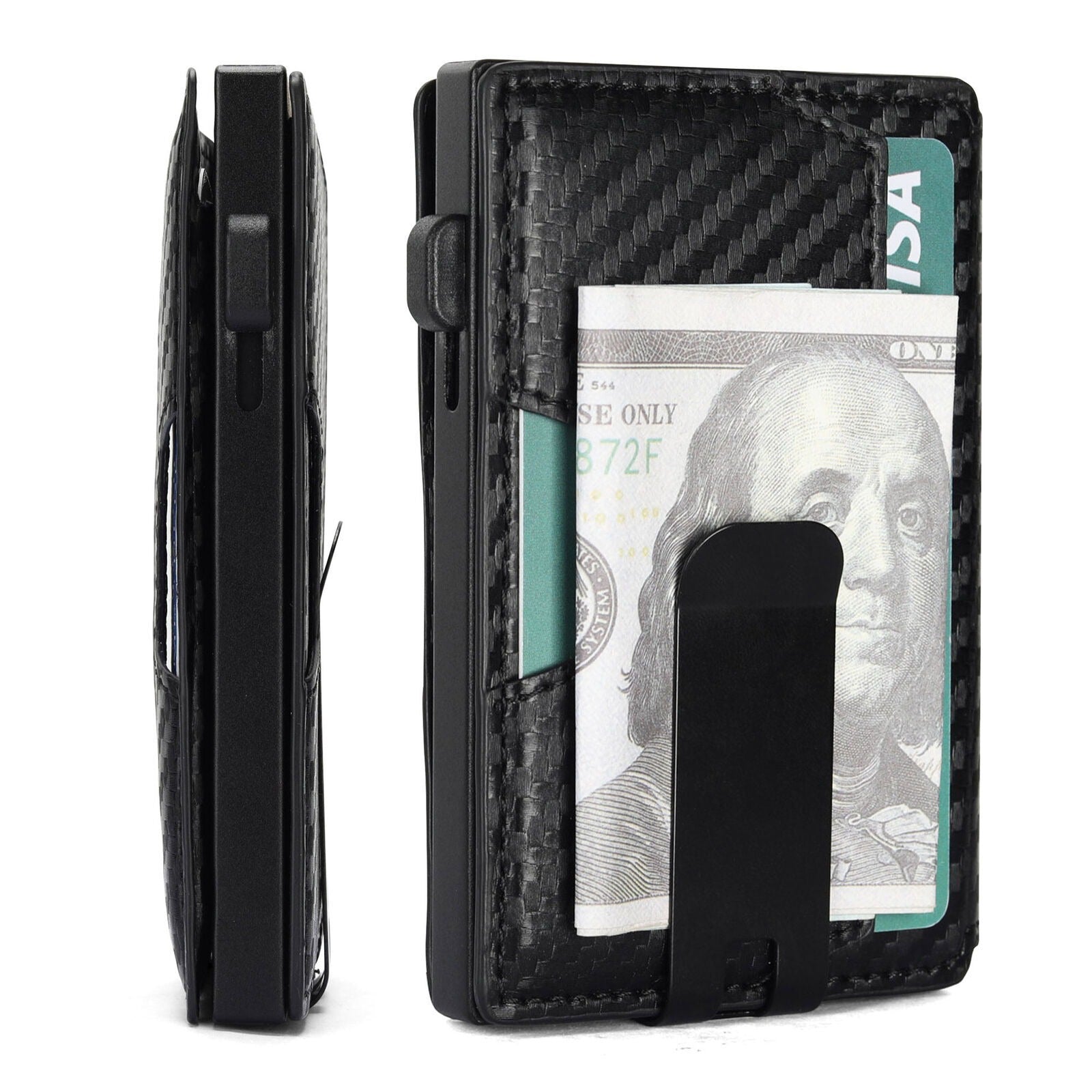 Minimalist ultra-thin wallet for men with RFID anti-theft function