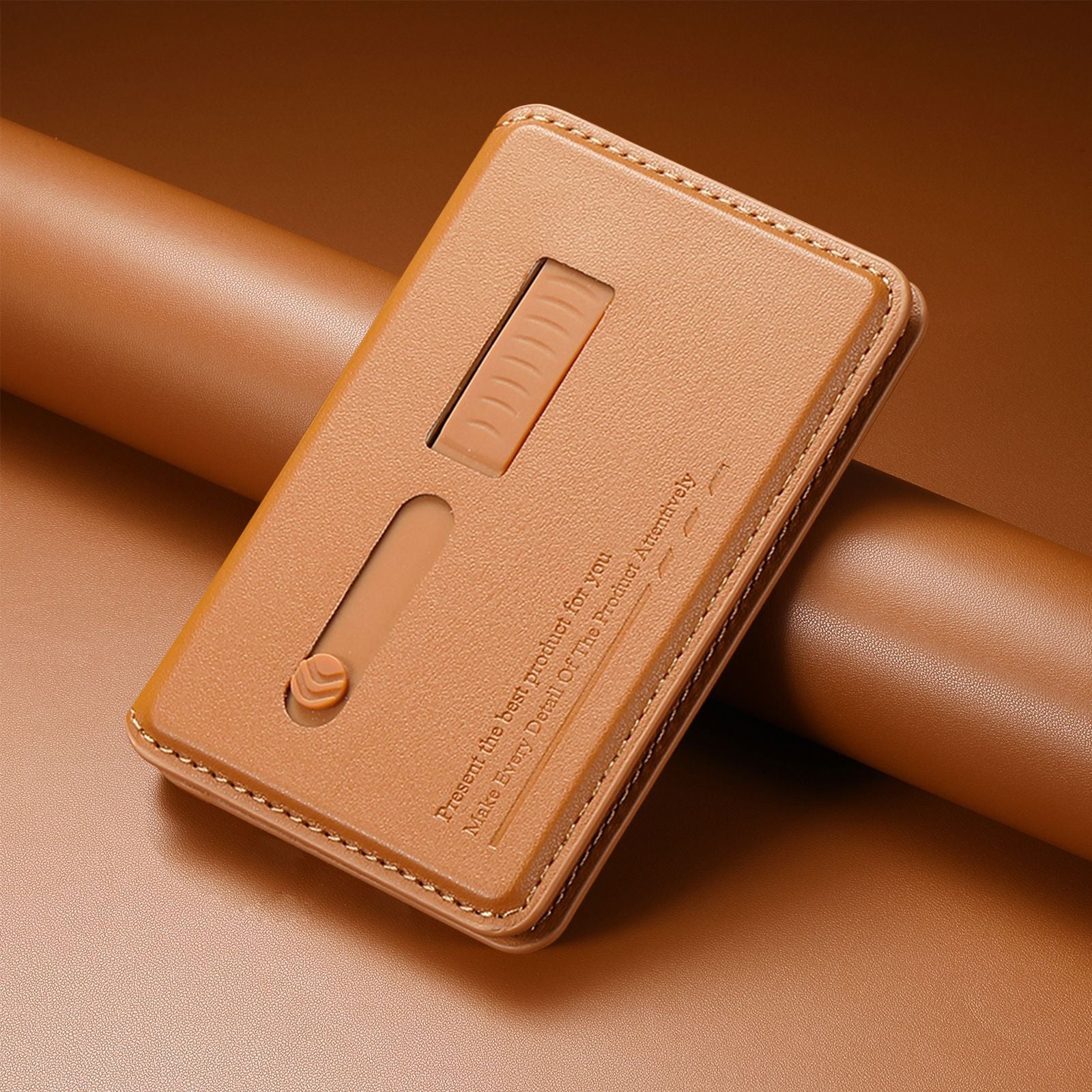 MagFold Wallet Stand  with Wrist Strap-Magnetic Wallet & Desk Stand