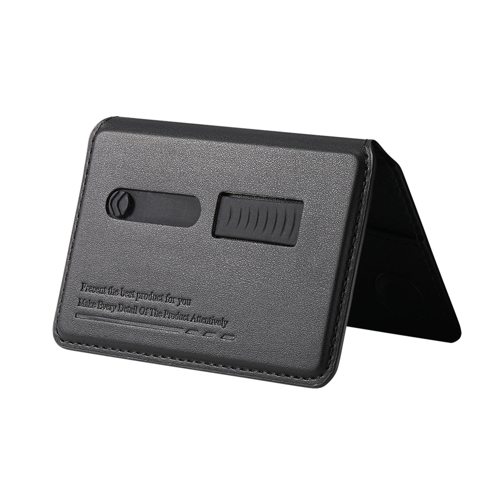 MagFold Wallet Stand  with Wrist Strap-Magnetic Wallet & Desk Stand