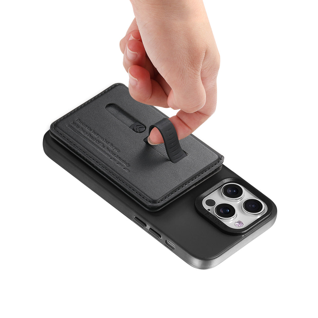 MagFold Wallet Stand  with Wrist Strap-Magnetic Wallet & Desk Stand