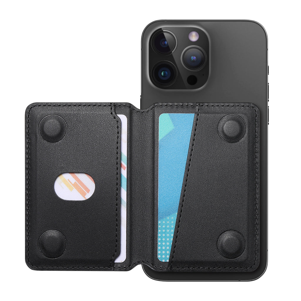 MagFold Wallet Stand  with Wrist Strap-Magnetic Wallet & Desk Stand