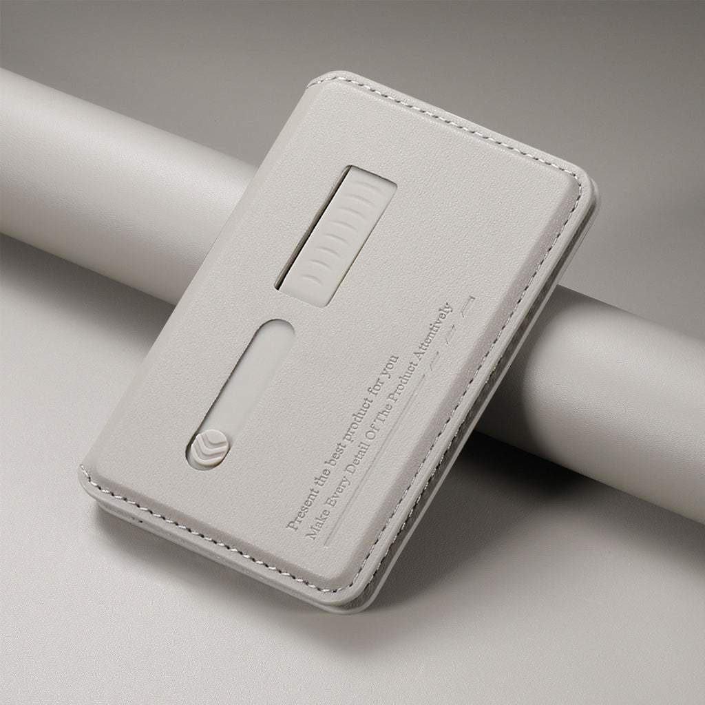 MagFold Wallet Stand  with Wrist Strap-Magnetic Wallet & Desk Stand